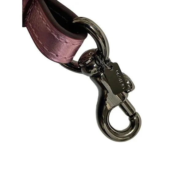 Coach Metallic Blush Pebble Leather Novelty Strap New Guitar Handbag Adjustable - Picture 11 of 12